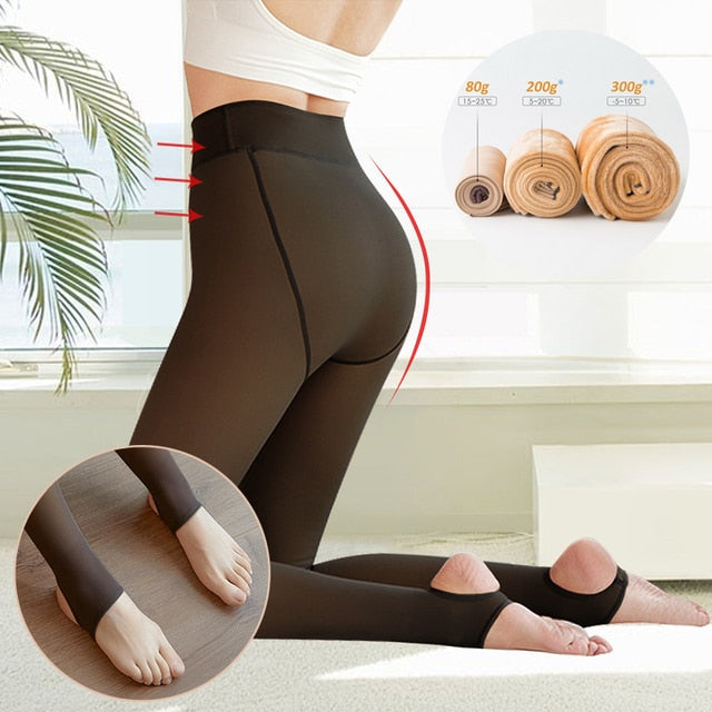 Fleece Lined Thermal Pantyhose