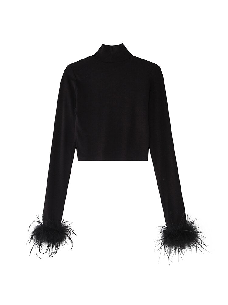 Women's Black Turtleneck