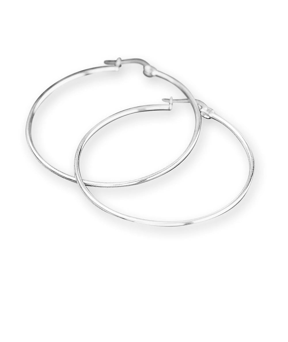 sterling silver hoop earrings