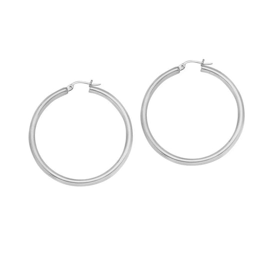 sterling silver hoop earrings