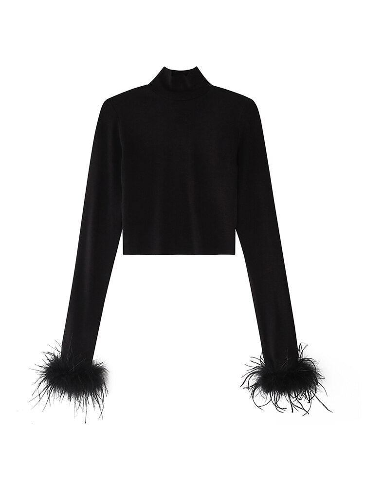 Women's Black Turtleneck
