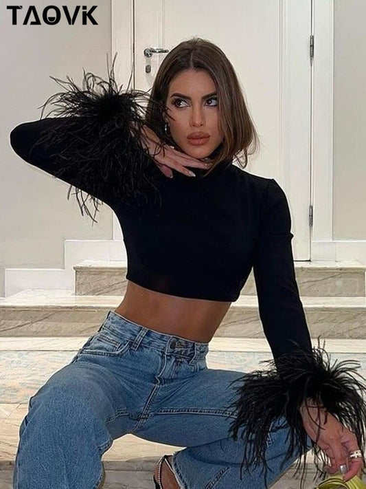 Women's Black Turtleneck